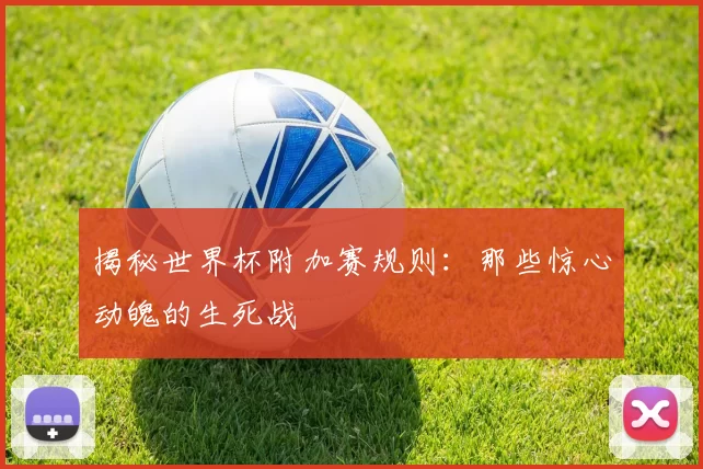 揭秘世界杯附加赛规则:那些惊心动魄的生死战